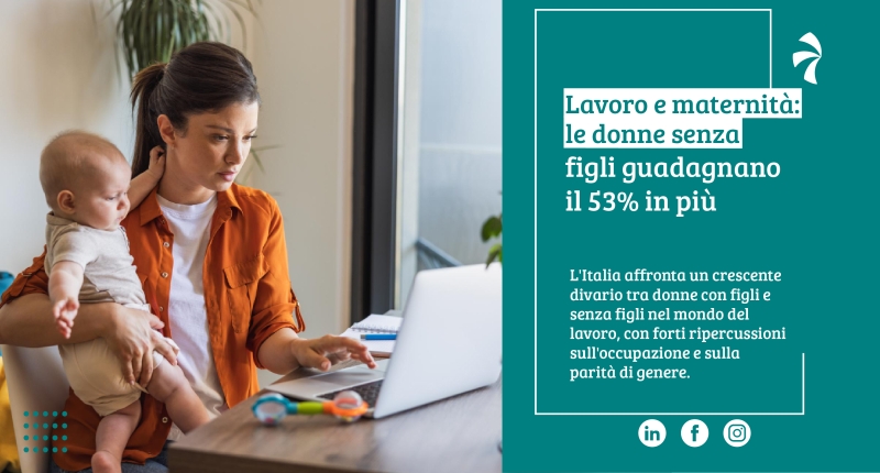 Lavoro e maternità: le donne senza figli guadagnano il 53% in più